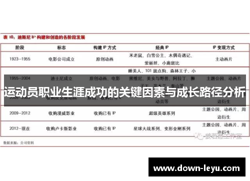 运动员职业生涯成功的关键因素与成长路径分析